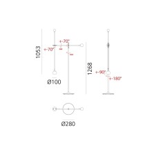 Artemide Ixa Lampada da terra - Agof Store