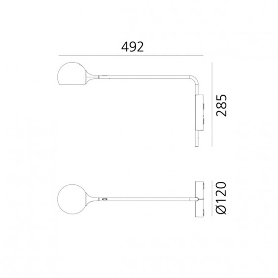 Artemide Ixa Wandleuchte - Agof Store