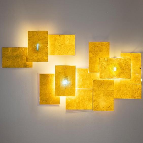 Ingo Maurer 24 Karat Blau Flat wall lamp - Agof Store