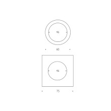 Ingo Maurer Moodmoon White wall ceiling lamp - Agof Store Ingo Maurer Moodmoon White wall ceiling lamp - Agof Store