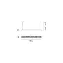 Artemide Calipso Linear Stand-Alone pendant lamp - Agof Store