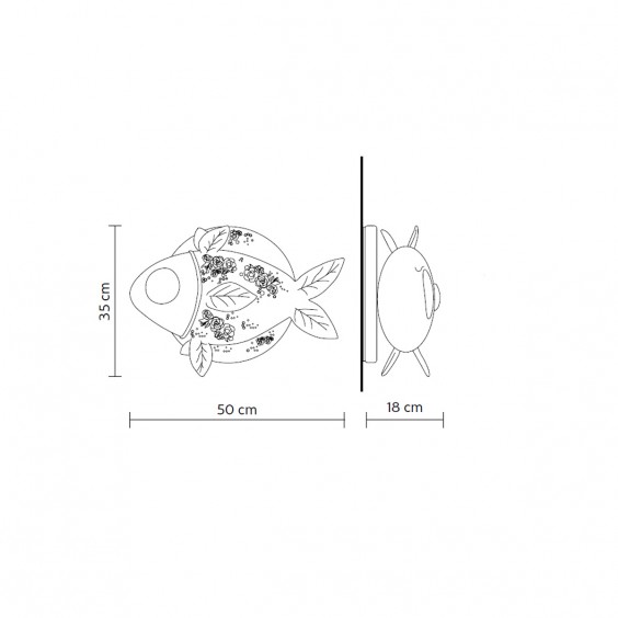 Karman Aprile wall lamp - Agof Store