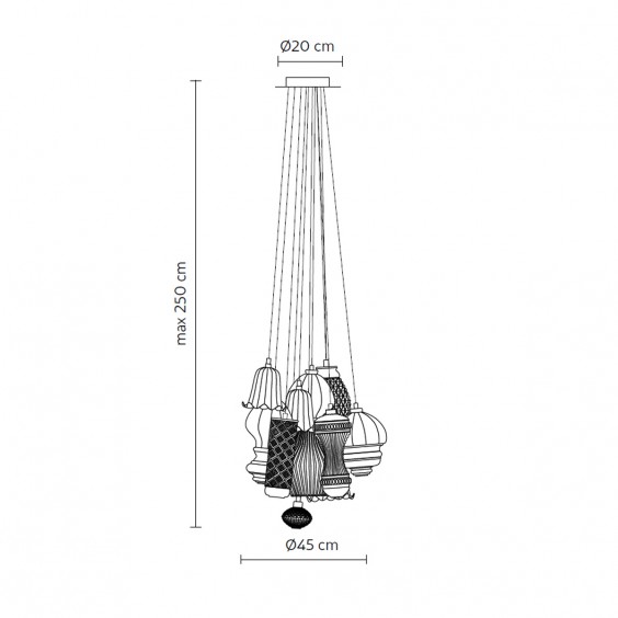 Karman Ceraunavolta 12 pendant lamp - Agof Store