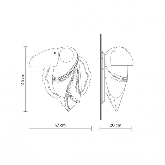 Karman Cubano wall lamp - Agof Store