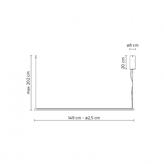 Karman Cupido Linear pendant lamp - Agof Store