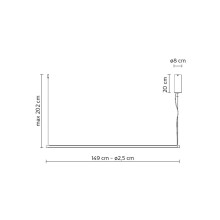 Karman Cupido Linear Pendelleuchte - Agof Store