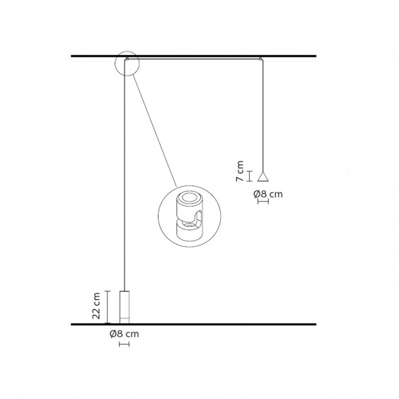 Filomena Ø 8 cm Lampada a sospensione terra Karman - Agof Store