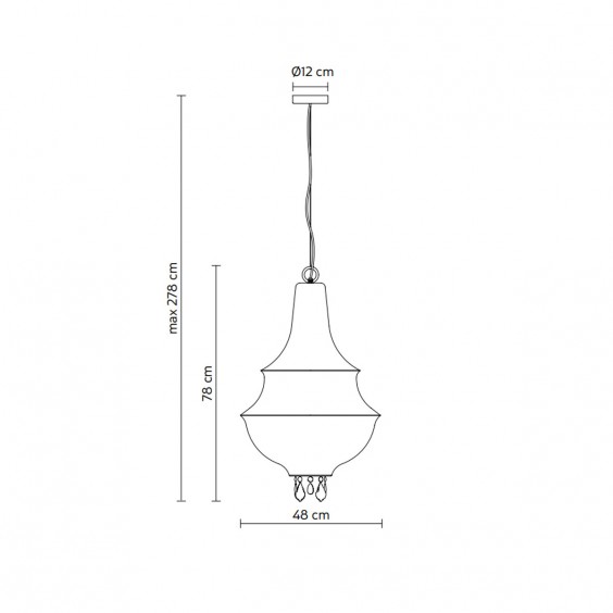Karman Lady D pendant lamp - Agof Store