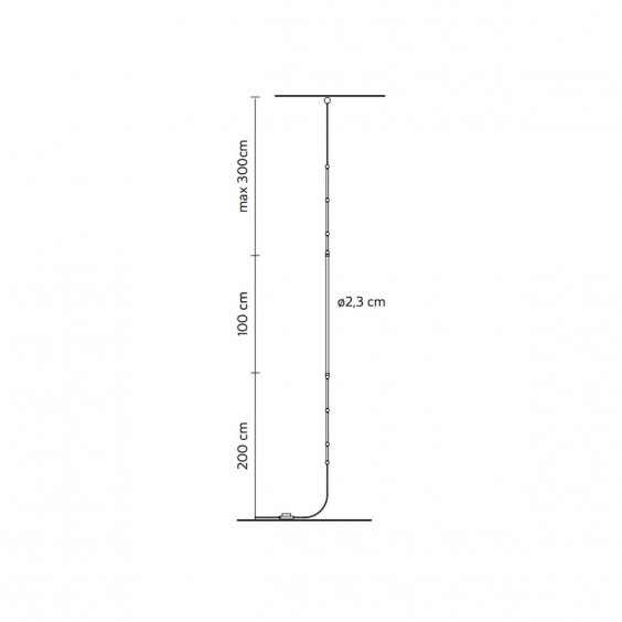 Karman Leda floor pendant lamp - Agof Store