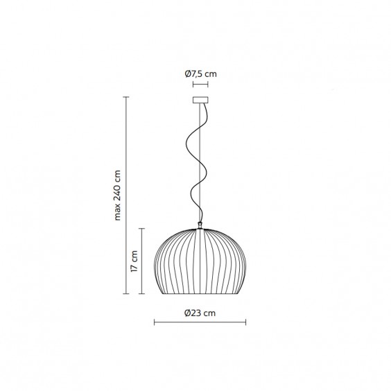 Sahara Ø 23 cm Lampada a sospensione Karman - Agof Store