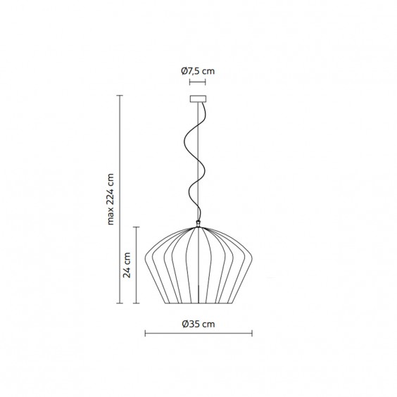 Sahara Ø 35 cm Lampada a sospensione Karman - Agof Store