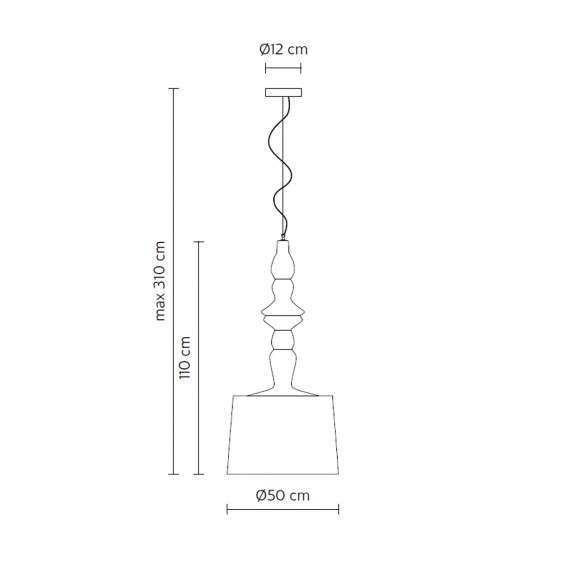 Alibabig Ø50 cm Lampada a sospensione Karman - Agof Store