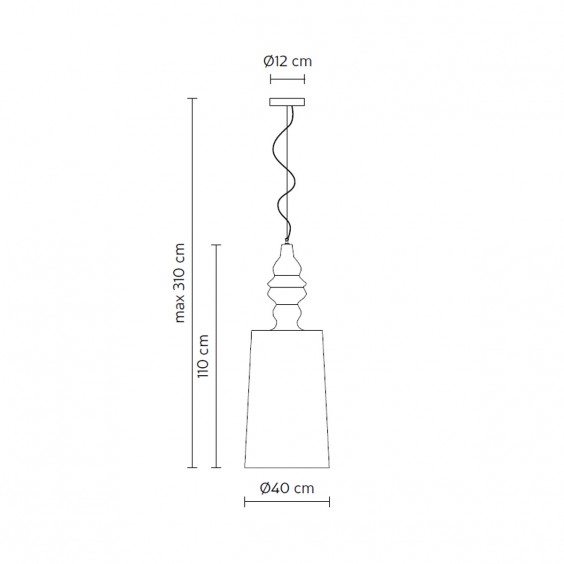 Karman Alibabig Ø40 cm pendant lamp - Agof Store