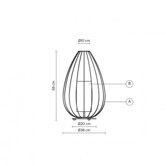 Karman Cell table floor lamp - Agof Store
