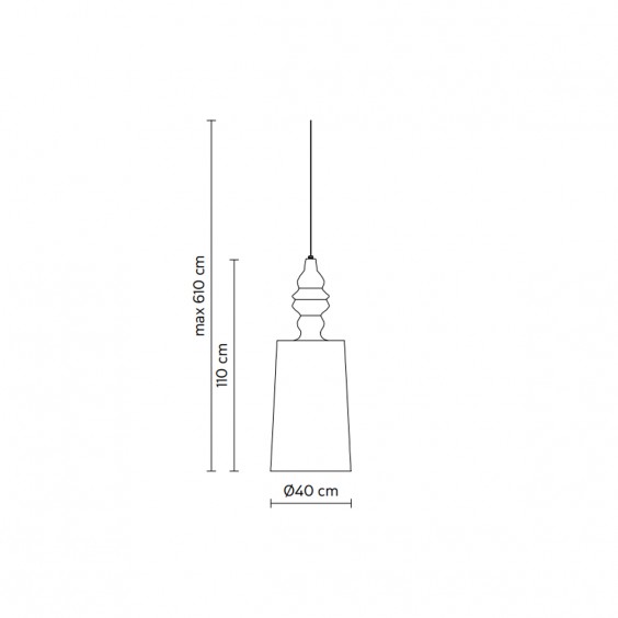 Alibabig Ø40 cm outdoor Lampada a sospensione Karman - Agof Store