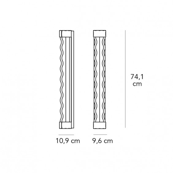 Fontana Arte Frenesi wall ceiling lamp - Agof Store