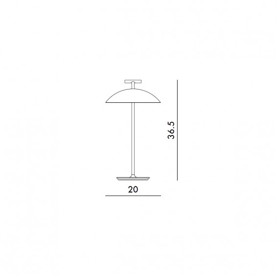 Kartell Mini Geen-A Battery portable table lamp - Agof Store