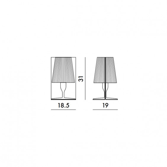 Kartell Take table lamp - Agof Store