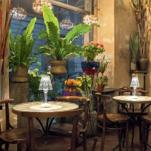 Kartell Battery Metallisiert Akku Tischlampe - Agof Store