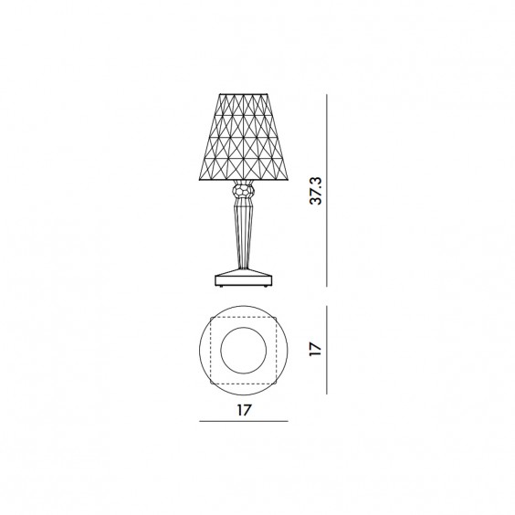 Kartell Big Battery table lamp - Agof Store