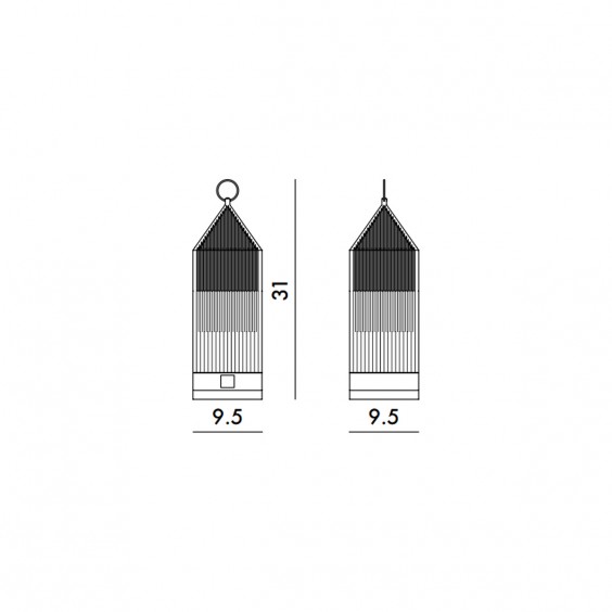Kartell Lantern portable table lamp - Agof Store