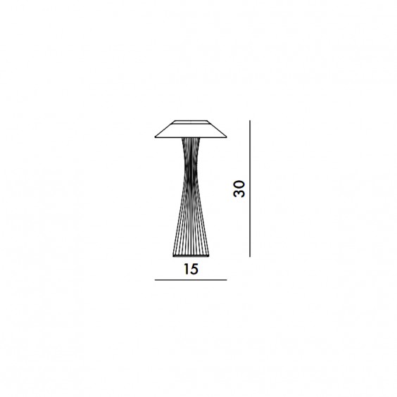Kartell Space portable table lamp - Agof Store