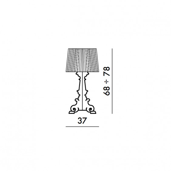 Kartell Bourgie table lamp - Agof Store