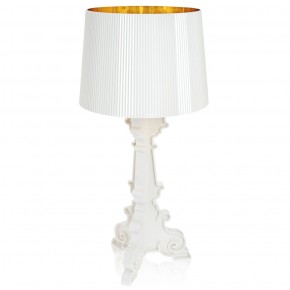 Bourgie Bianca e Oro lampada da tavolo Kartell - Agof Store