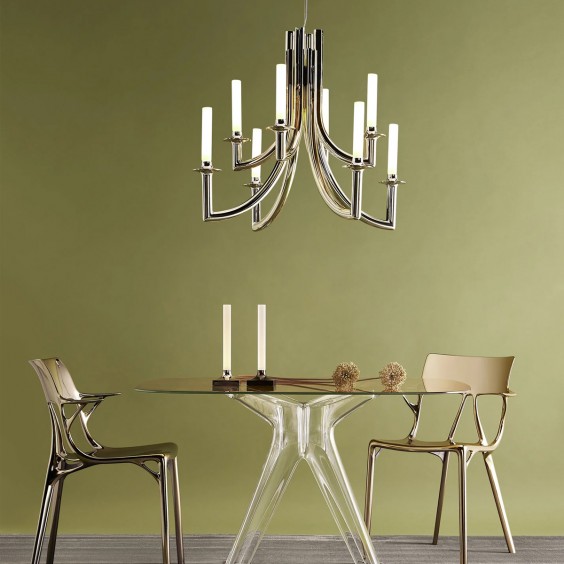 Khan Metallizzata lampada a sospensione Kartell - Agof Store