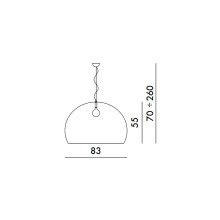 Big FL/Y lampada a sospensione Kartell - Agof Store