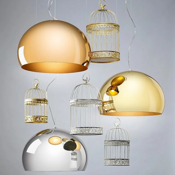 Kartell FL/Y Metallised pendant lamp - Agof Store