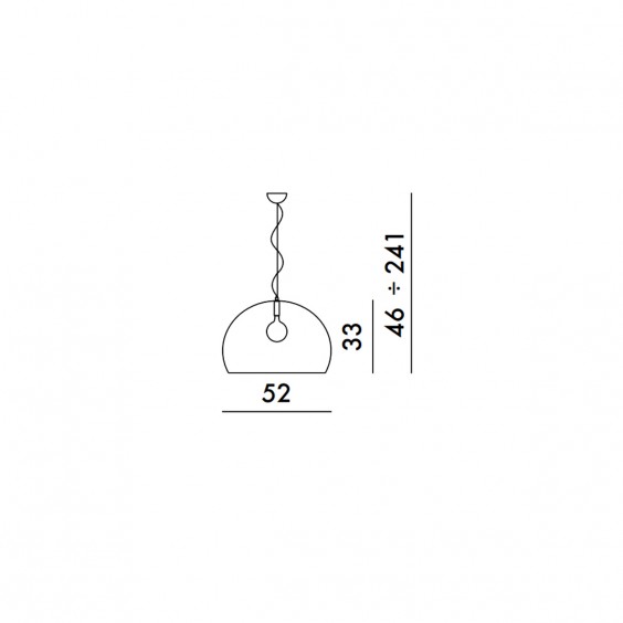 Kartell FL/Y Metallised pendant lamp - Agof Store