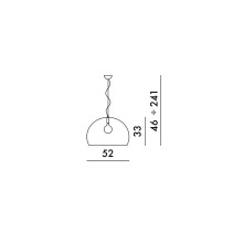 Kartell FL/Y Metallisiert Pendelleuchte - Agof Store Kartell FL/Y Metallisiert Pendelleuchte - Agof Store