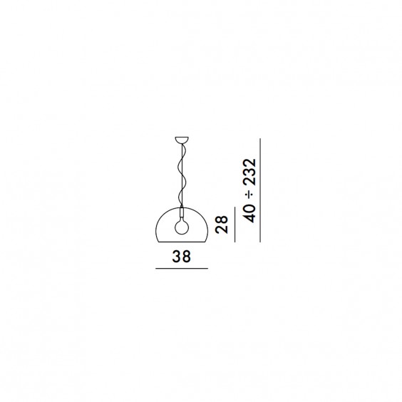 Kartell Small FL/Y Metallisiert Pendelleuchte - Agof Store