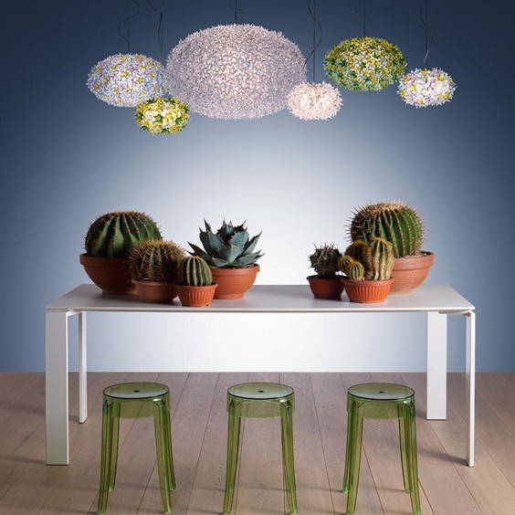 Bloom S1 Metallizzata lampada a sospensione Kartell - Agof Store