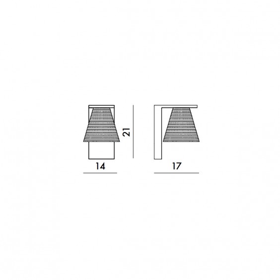 Kartell Light-Air Gewebe Wandleuchte - Agof Store