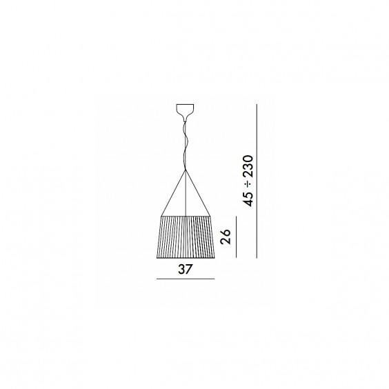Kartell Gè Metallised pendant lamp - Agof Store