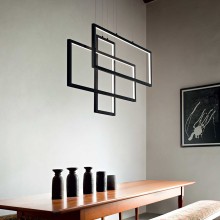 Ideal Lux Frame Rectangular pendant lamp - Agof Store