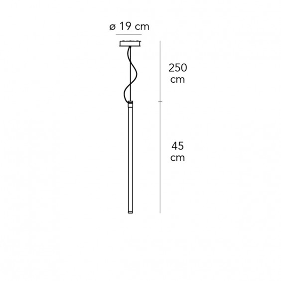 Fontana Arte Oort Vertical 1 pendant lamp - Agof Store