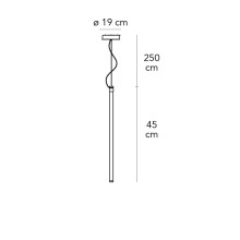 Oort Vertical 1 lampada a sospensione FontanaArte - Agof Store
