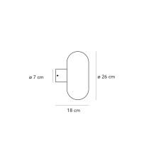 Fontanella lampada da parete soffitto FontanaArte - Agof Store