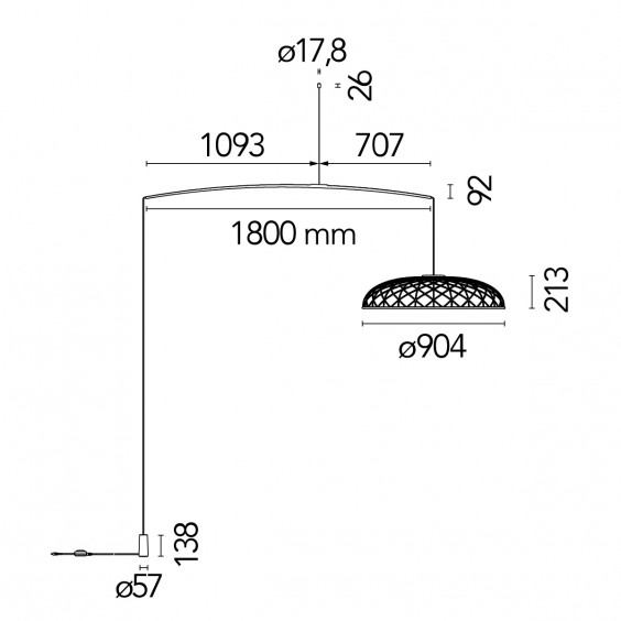 Flos Skynest Motion Lampada a sospensione terra - Agof Store