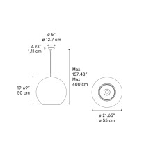Diesel with Lodes Reglobe 55 Pendelleuchte - Agof Store