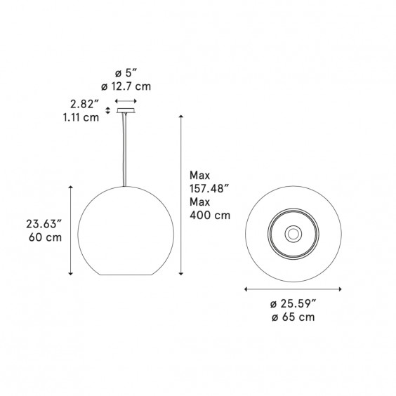 Reglobe 65 Lampada a sospensione Diesel with Lodes - Agof Store