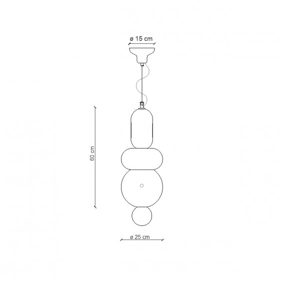 BumBum C2762 Lampada a sospensione Ferroluce - Agof Store