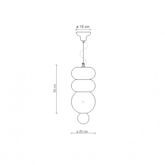 BumBum C2753 Lampada a sospensione Ferroluce - Agof Store