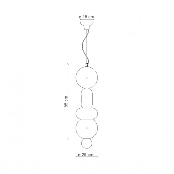 Ferroluce BumBum C2754 Pendelleuchte - Agof Store