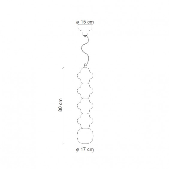 Copacabana C2684 Lampada a sospensione Ferroluce - Agof Store