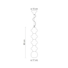 Ferroluce Copacabana C2684 Pendelleuchte - Agof Store Ferroluce Copacabana C2684 Pendelleuchte - Agof Store