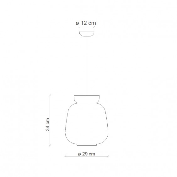 Corcovado C2740 Lampada a sospensione Ferroluce - Agof Store